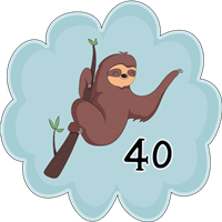 40 Books Read Badge